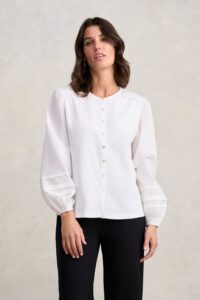 Jersey Mix Shirt - White