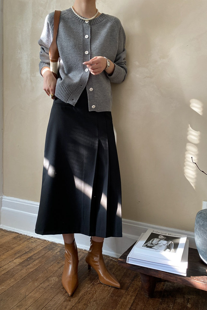 Jade Button Raglan Cardigan